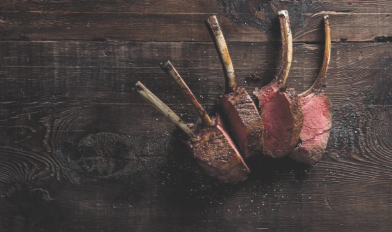 Ribs on table image